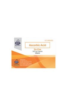 ATC So Cee Vitamin Capsule 500mg | 10pcs