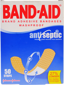 Band Aid Adhesive Bandage Strips | 50pcs
