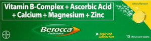 Berocca Multivitamins Vitamin B  Vitamin C Calcium Magnesium  Zinc | 15pcs