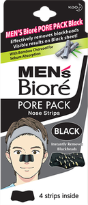Biore Pore Pack Black Nose Strips For Men | 4pcs