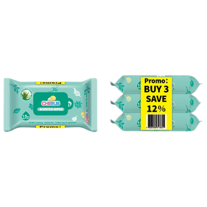 Cherub Baby Scented Wipes 15 Sheets | 3pcs