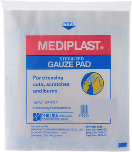 Mediplast Gauze Pads | 4x4yards 5pcs