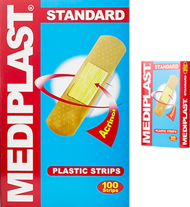 Mediplast Standard Plastic Strips | 100pcs