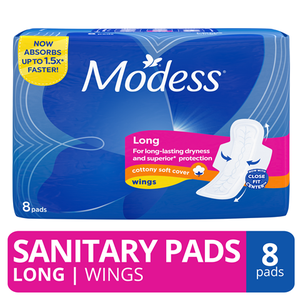 Modess Napkin Cottony Soft Maxi With Wing | 8pcs