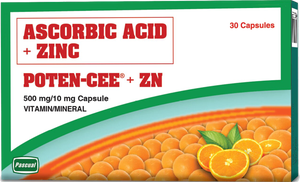 Potencee Ascorbic Acid +Zinc +Vitamin D | 30pcs
