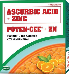 Potencee +Zinc Ascorbic Acid 500mg +Zinc | 100pcs