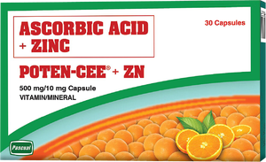 Potencee +Zinc Ascorbic Acid 500mg +Zinc | 30pcs