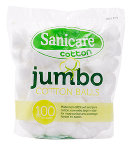 Sanicare Cotton Balls Jumbo | 100pcs