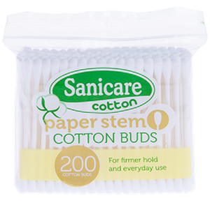 Sanicare Cotton Buds Paper Stem | 200tips
