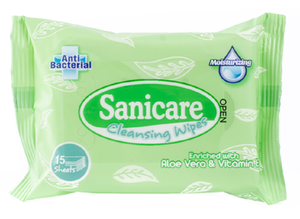 Sanicare Wipes Scented Aloe | 15sheets