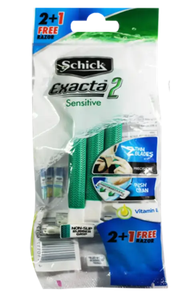 Schick Exacta 2 Sensitive With Vit E | 2pcs+1