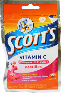 Scott's Chewable Vitamin C Mixed Berries | 15pcs
