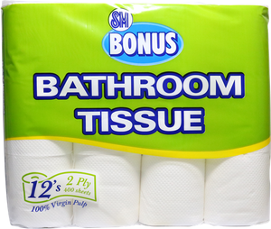SM Bonus Bathroom Tissue 2ply 200 pulls | 12pcs