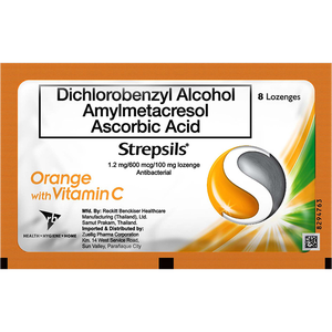 Strepsils Orange Vit C | 8s