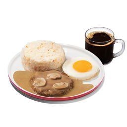 Breakfast Burger Steak w/ Drink