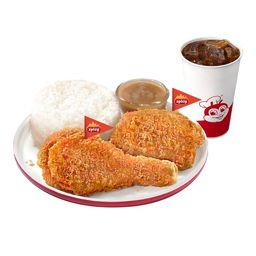 2 - pc. Chickenjoy Spicy w/ Drink