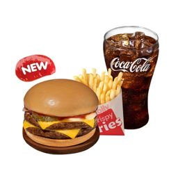 Double Special Cheesy Yumburger w/ Fries &amp; Drink