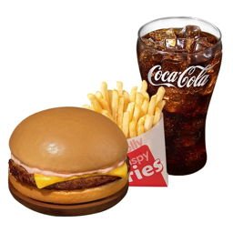 Original Cheesy Yumburger w/ Fries &amp; Drink