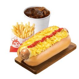 Cheesy Classic Jolly Hotdog w/ Fries &amp; Drink