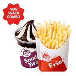 Large Fries w/ Choco Sundae