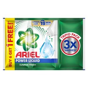 Ariel Liquid Detergent Sunrise Fresh Tripids | 81g 6+1pcs