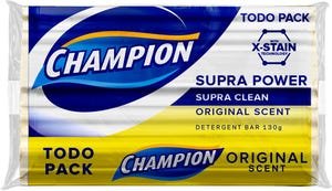 Champion Detergent Bar Supra Power | 130g 3pcs