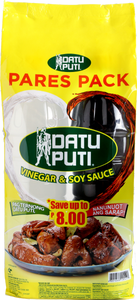 Datu Puti Pares Pack Vinegar + Soy Sauce Bottle | 1L
