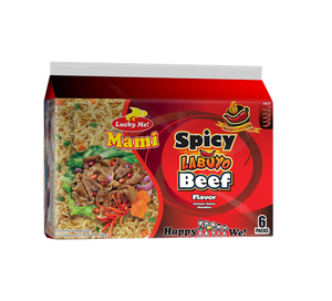 Lucky Me Instant Mami Noodles Spicy Hot Beef | 50g 6pcs