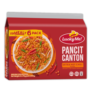 Lucky Me Pancit Canton Extra Hot Chili | 75g 6pcs