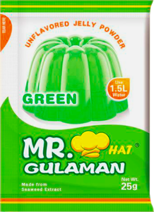 Master Gulaman Unflavored Gelatin Green | 25g