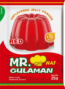 Master Gulaman Unflavored Gelatin Red | 25g