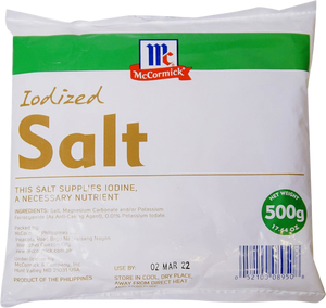MCCORMICK IODIZED SALT 500G