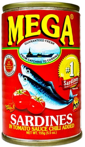 Mega Sardines In Tomato Sauce Chili | 155g