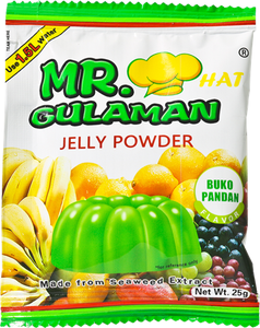 Mr Hat Gulaman Flavored Gelatin Buko Pandan | 25g