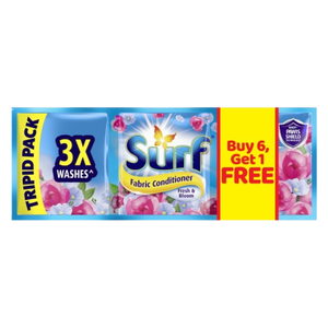 Surf Fabric Conditioner Fresh And Bloom 3Pid | 69ml 6+1pcs