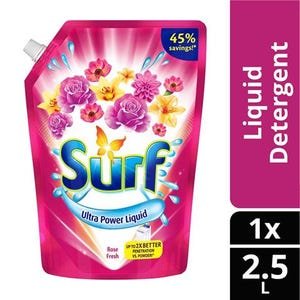 Surf Liquid Detergent Rose  Fresh Pouch | 2.5L