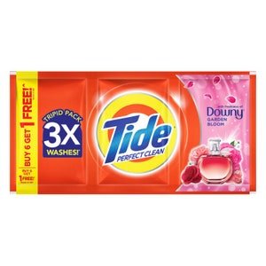 Tide Detergent Powder Perfect Clean Garden Bloom 3Pid | 91g 6+1pcs