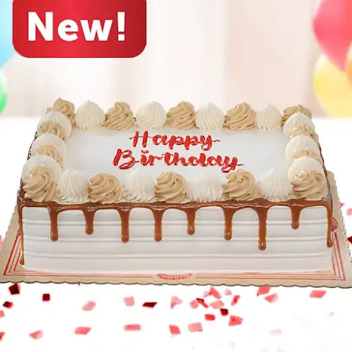 Supreme Caramel-Mocha Dedication Cake 8x12